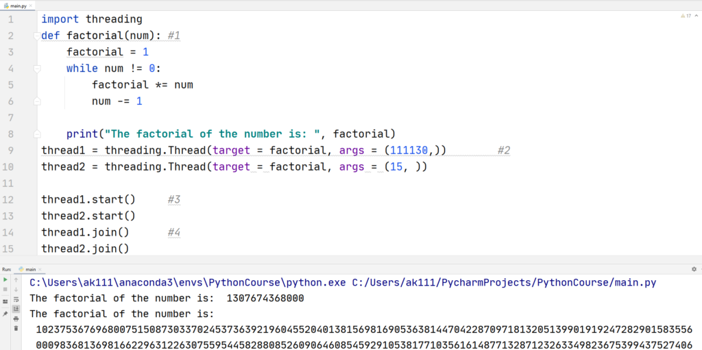 Python Multithreading - Multithreading example