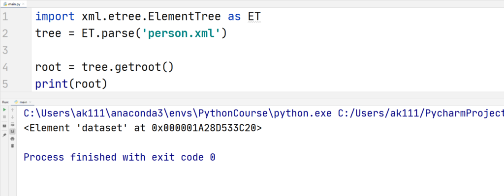 Python XML - ElementTree for XML files