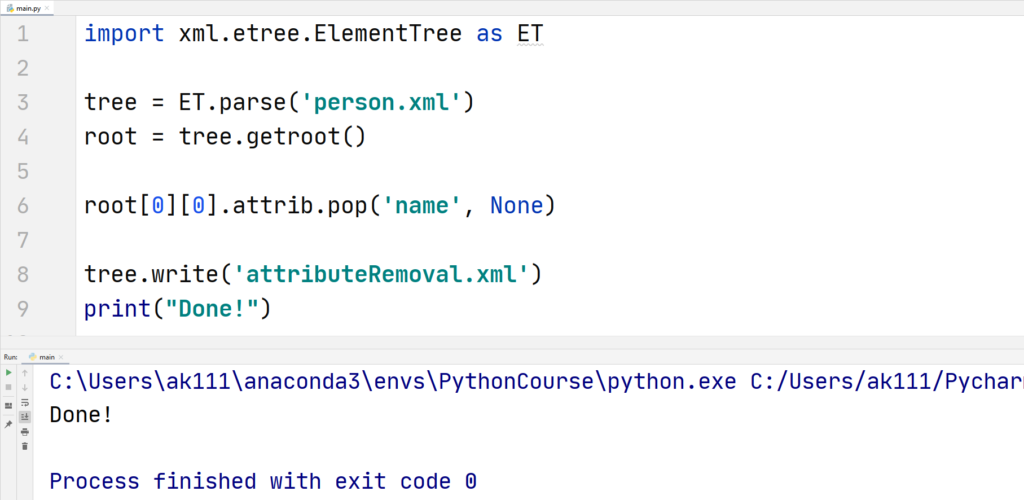 Python XML - ElementTree for XML files - Deleting Elements - 3