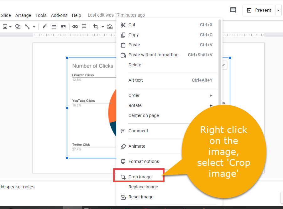 Google slides crop image right click