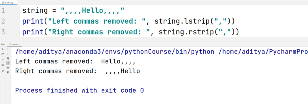 Python String Functions - strip() - 3