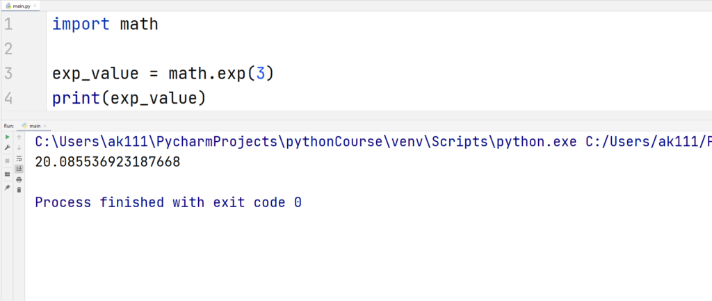 Python Math Functions- Exponential and Logarithmic Functions1