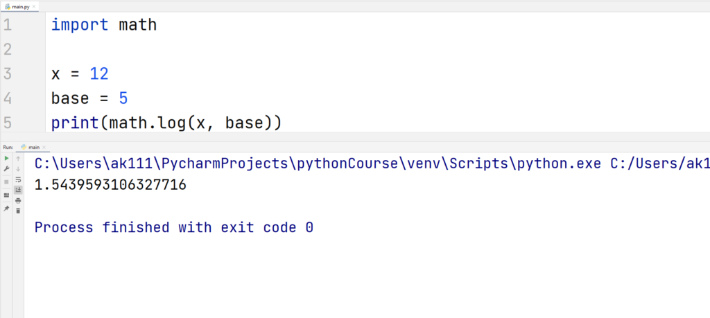 Python Math Functions- Exponential and Logarithmic Function3