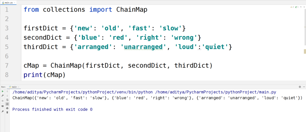 Python collections - chainmap1