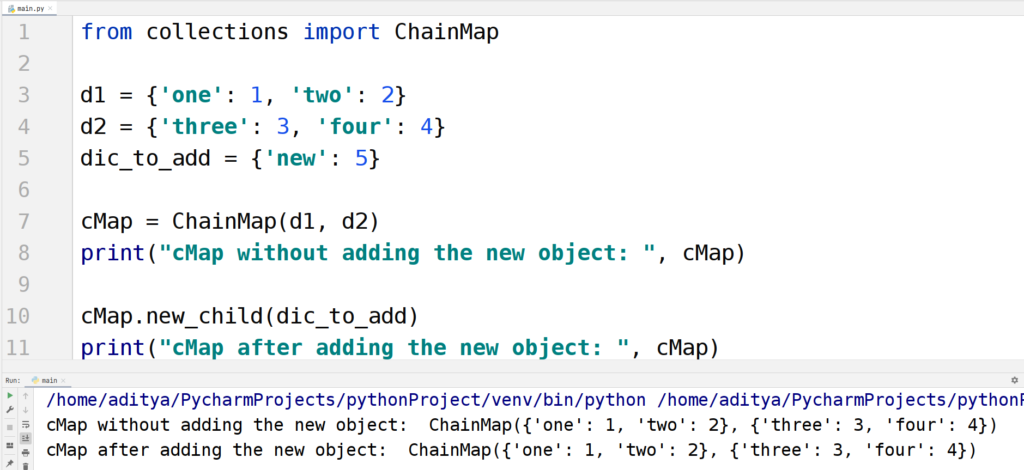 Python collections - chainmap - 2